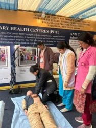 RHTC Najafgarh promoted preventive healthcare and public awareness on the occasion of Bharat Parv 2026.