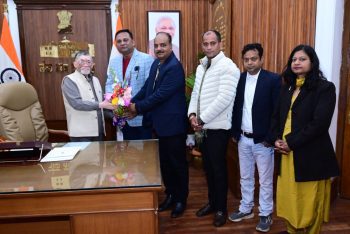Ranchi Press Club delegation met Jharkhand Governor Santosh Gangwar