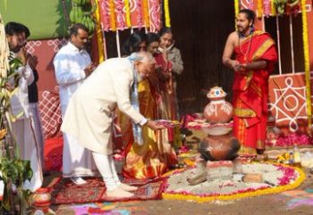 The Prime Minister shared glimpses of the Pongal festival in New Delhi.