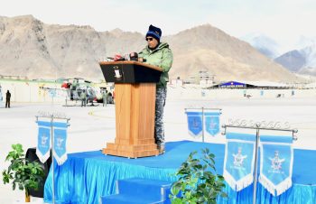 The civil aviation infrastructure development project was inaugurated in Leh.