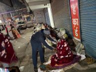 The district administration set an example of compassion and service on a cold night.