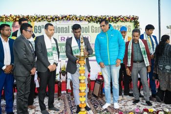 The grand opening of the track cycling competition under the 69th National School Games Federation of India (SGFI) 2025-26 took place.