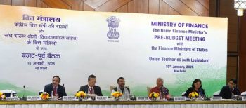 Union Minister of Finance and Corporate Affairs, Smt. Nirmala Sitharaman, chaired a pre-budget consultation meeting with states and Union Territories with legislatures in New Delhi.