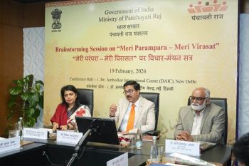 A discussion session was organised on the topic 'My Tradition-My Heritage' for the preservation of tribal heritage.