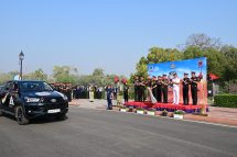 Army Chief General Upendra Dwivedi hoisted the flag during the Bharat Ranbhoomi Darshan campaign.