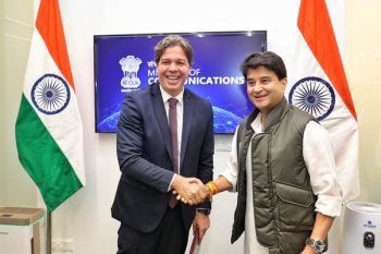 Communications Minister Shri Jyotiraditya M. Scindia and Brazilian Communications Minister Mr. Frederico de Sequeira Filho held a bilateral meeting to advance India-Brazil telecom cooperation
