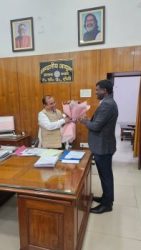 DC Ranchi Shri Manjunath Bhajantri paid a courtesy call on Divisional Commissioner, South Chotanagpur Division, Ranchi Shri Manoj Kumar