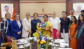 Ministry of Women and Child Development hosted the delegation of the FEMM Committee of the European Parliament