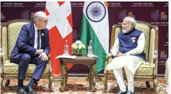 Mr. Guy Parmelin, President of the Swiss Confederation calls on the Prime Minister on the sidelines of the AI ​​Impact Summit 2026