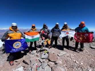 NIM and GIM&WS joint team successfully climbs Mount Aconcagua in Argentina