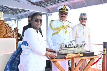 President witnesses International Fleet Review in Visakhapatnam