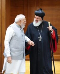 Prime Minister meets His Holiness Moran Mor Ignatius Aphrem II, Patriarch of Antioch and All the East