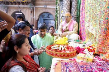 Union Minister for Tribal Affairs Jual Oram offers prayers at Shri Banke Bihari Temple;inspects cold storage facility in Hathras