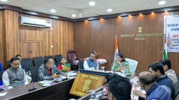 Union Minister of State for Defence Smt. Nikhil Khadse chaired the district level review meeting in Hojai under the MDoNER initiative