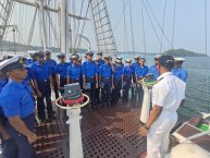 INS Tarangini arrives at Trincomalee, Sri Lanka