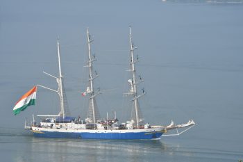INS Tarangini arrives at Trincomalee, Sri Lanka