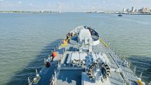 Indian Naval Ship Trikand arrived at the Port of Maputo, Mozambique.