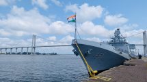Indian Naval Ship Trikand arrived at the Port of Maputo, Mozambique.