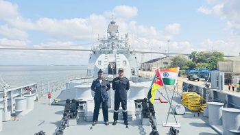 Indian Naval Ship Trikand arrived at the Port of Maputo, Mozambique.