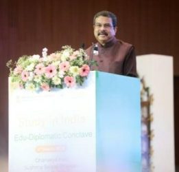 Shri Dharmendra Pradhan addressed diplomats from over 50 countries at the Study in India Education-Diplomatic Conclave 2026 held in New Delhi