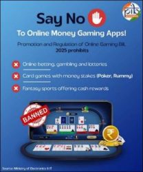 The government has implemented the Online Gaming Act, 2025.