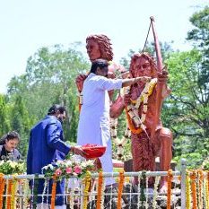 Chief Minister Shri Hemant Soren paid tribute to the brave martyr Sido-Kanhu