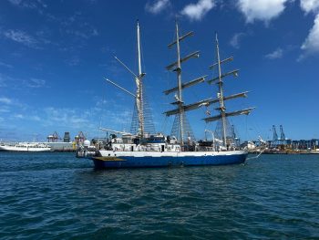 INS Sudarshini completes port call at Las Palmas in the Canary Islands.