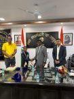 Players who performed brilliantly in the Asian Championship had a courtesy call on District Magistrate-cum-Deputy Commissioner, Ranchi Shri Manjunath Bhajantri.