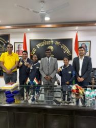 Players who performed brilliantly in the Asian Championship had a courtesy call on District Magistrate-cum-Deputy Commissioner, Ranchi Shri Manjunath Bhajantri.