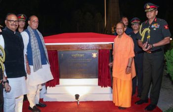 The Defence Minister and the Chief Minister of Uttar Pradesh jointly inaugurated a state-of-the-art laser, light, and sound show at the Smritika War Memorial in Lucknow Cantonment.
