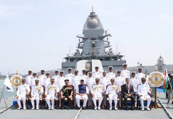 The Indian Navy's latest warship, 'INS Taragiri', was commissioned into the Navy in Visakhapatnam.
