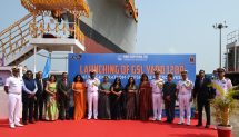 The Next Generation Offshore Patrol Vessel (Yard 1280, Shachi) was launched at Ms GSL, Goa.