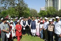 Union Minister Arjun Ram Meghwal lauded the cleanliness and green initiatives undertaken under the 'Swachhata Pakhwada'.