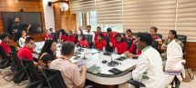 District Magistrate-cum-Deputy Commissioner, Ranchi Shri Manjunath Bhajantri met special children.