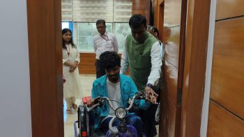 District Magistrate-cum-Deputy Commissioner of Ranchi, Mr. Manjunath Bhajantri's 'Janta Darbar'—bringing smiles to the faces of the differently-abled.