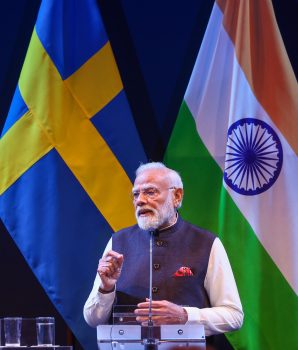 During a roundtable meeting with leading Dutch CEOs, the Prime Minister stated that today's India is a symbol of scale and stability.