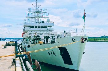 INS Sagardhwani arrives at Port Klang, Malaysia.