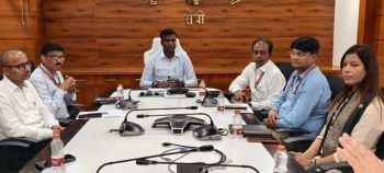 Meeting regarding Treasury-related matters presided over by Ranchi DC, Shri Manjunath Bhajantri.