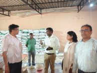 Ranchi DC, Mr. Manjunath Bhajantri, inspects units receiving hand-holding support under the PMFME scheme, facilitated by the Chief Minister's Small and Cottage Industries Development Board.