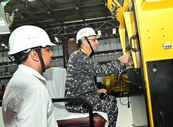 'Steel Cutting' of the Indian Navy's Fifth Fleet Support Ship