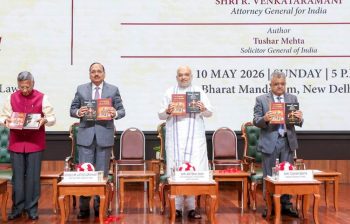 Union Home and Cooperation Minister Shri Amit Shah released the books The Bench, the Bar, and the Bizarre and The Lawful and the Awful, authored by Solicitor General Shri Tushar Mehta, in New Delhi.