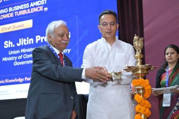 Minister of State for Commerce and Industry Shri Jitin Prasada inaugurated the Global Business Research Conference 2026 at IIFT.