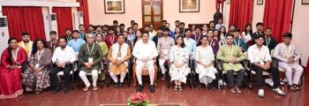 The Governor of Odisha interacted with a student delegation from Gujarat under the sixth phase of 'Yuva Sangam'.