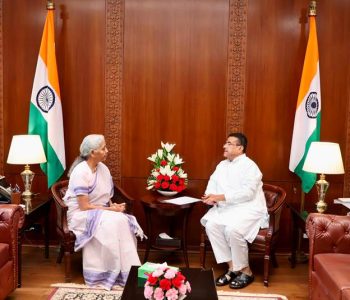 Union Finance Minister Smt. Nirmala Sitharaman met West Bengal Chief Minister Shri Suvendu Adhikari in New Delhi today.